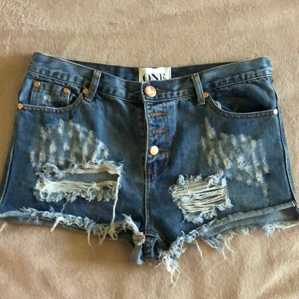 One Teaspoon Romeo denim shorts